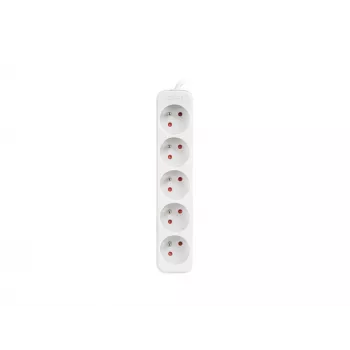 LANBERG PS0-05E-0150-W 1,5m Balts 5x 230V Pagarinātājs ar Pilnu Vara Vadu