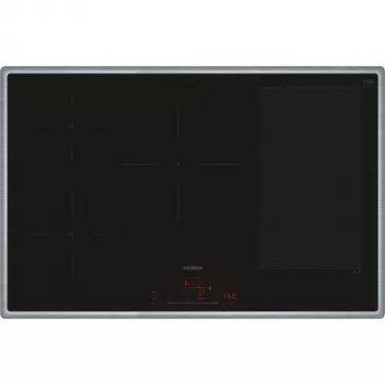 Siemens iQ700 EX845HVC1E iebūvējamā plīts virsma, melna, 80 cm, 5 zonas