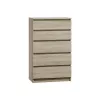 Kumode Top e shop M5 SONOMA — 5 atvilktnes, ozola krāsa, 700×400×1120 mm, skaidu plātne