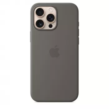 Silikona futrālis ar MagSafe iPhone 16 Pro Max – Akmens Pelēks
