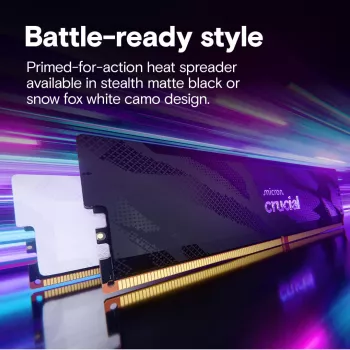 Crucial Pro OC 32GB (2x16GB) DDR5 PC5-48000C32 6400MHz Dual Channel Kit - Balts
