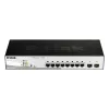D-Link DGS-1210-08P/E L2 viedais slēdzis, 8 porti Gigabit Ethernet ar PoE, melns