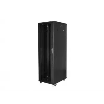LANBERG 19 42U 800x800 mm stāvošs skapis ar stikla durvīm (FlatPack) melns