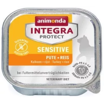 Slapjā barība kaķiem animonda ANIMONDA Integra Protect Rice & Turkey 100 g, pieaugušiem, alerģijas formula