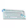Mehāniskā stila Bluetooth tastatūra Onikuma MT706 balta