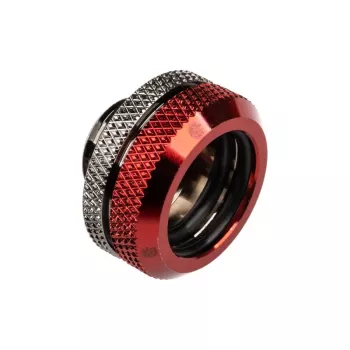 BitsPower Multi-Link Adapter taisns G1/4 inch vīrišķais uz 16mm AD cieto caurulīti, spīdīgi melns