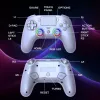 Subsonic PS5 bezvadu LED spēļu kontrolieris balts D-pad Home Options Share