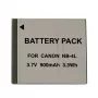 Akumulators Extra Digital NB-4L Canon ierīcēm, Li-Ion, 900mAh, 3.7V