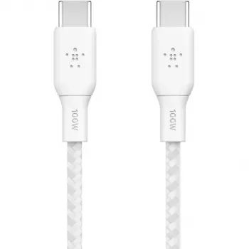USB kabelis Belkin BOOST CHARGE USB 2.0 2m USB-C Balts
