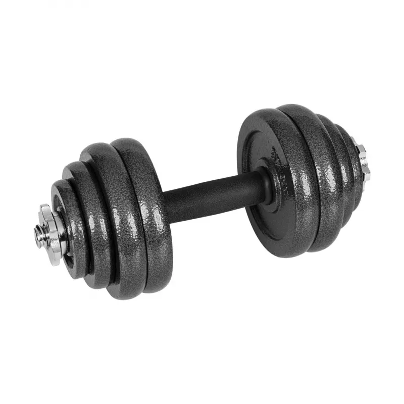REBEL ACTIVE Regulējamās hanteles komplektā ar stieni 30 kg un maciņu