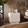 Naktsgaldiņu komplekts Cama meble LIVERTI 2 gab., 45×42×47 cm, smilškrāsas, MDF un skaidu plātne