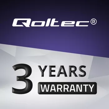 Qoltec 51025 barošanas adapteris / invertors iekštelpām Melns