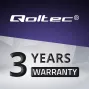 Qoltec 51025 barošanas adapteris / invertors iekštelpām Melns