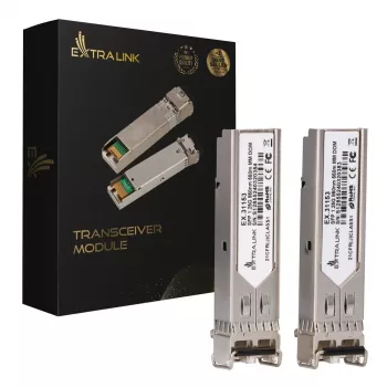 SFP modulis Extralink 1.25Gbps LC/UPC 850nm 550m daudzmodu (2 iepakojumā)
