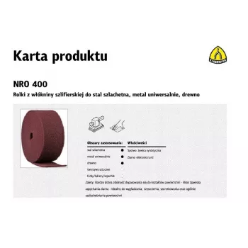 KLINGSPOR NEAUSTĀ RUĻA 150mm NRO 400 /10m