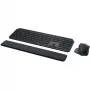 Logitech MX Keys S Combo tastatūra un pele, RF bezvadu + Bluetooth, QWERTZ Šveices izkārtojums, grafīta krāsa