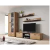 Cama set of two shelves 125cm SOHO lefkas oak/Melns