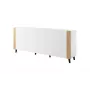 FARO kumode 200x42x82 balts matēts + ozols craft