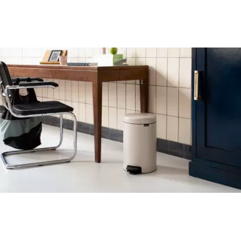 Brabantia NewIcon atkritumu spainis - 12 l - Apaļš - Bēšs - Terasei - Beļģija - 25,1 cm (149924)