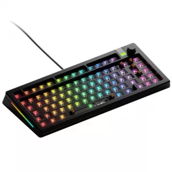 Mehāniskā tastatūra GLORIOUS GMMK 3 PRO Barebones 75% formfaktors USB RGB LED Melna
