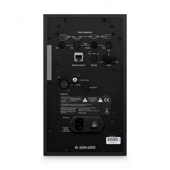 Studijas monitori ADAM AUDIO A4V Melni, 2-virzienu, 90W RMS, 4 collu zemfrekvenču skaļrunis, LED displejs, montējami statīvā