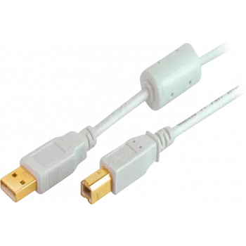 USB kabelis USB 2.0 ShiverPeaks BS77022 1,8m Pelēks