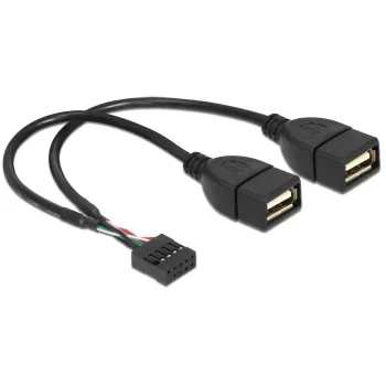 Iekšējais USB kabelis DeLOCK 83292 0.2 m, sievišķais–sievišķais