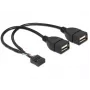 Iekšējais USB kabelis DeLOCK 83292 0.2 m, sievišķais–sievišķais