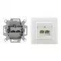 Rutenbeck 136112070 RJ-45 rozete balta