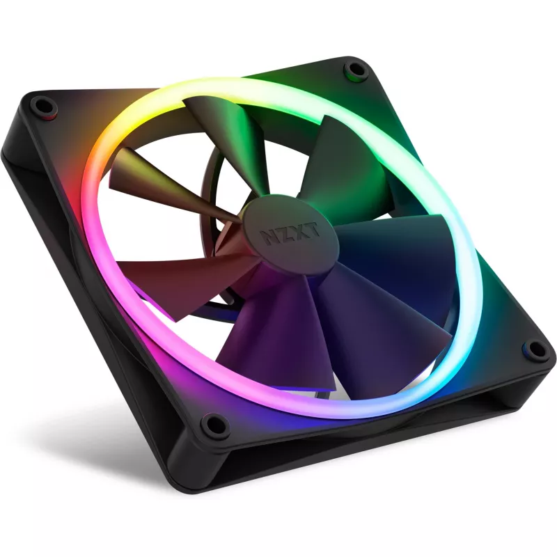 NZXT F140 RGB DUO 14 cm melns 500-1800 RPM 2 gab. komplekts