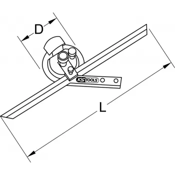 Transportieris ks tools Model 300.0207, universāls transportieris 300 mm