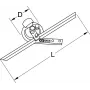 Transportieris ks tools Model 300.0207, universāls transportieris 300 mm