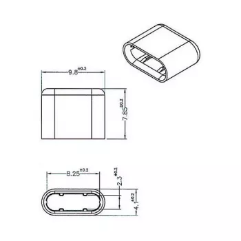 DeLOCK 64008 USB Type-C drošības vāciņš melns 10 gab.