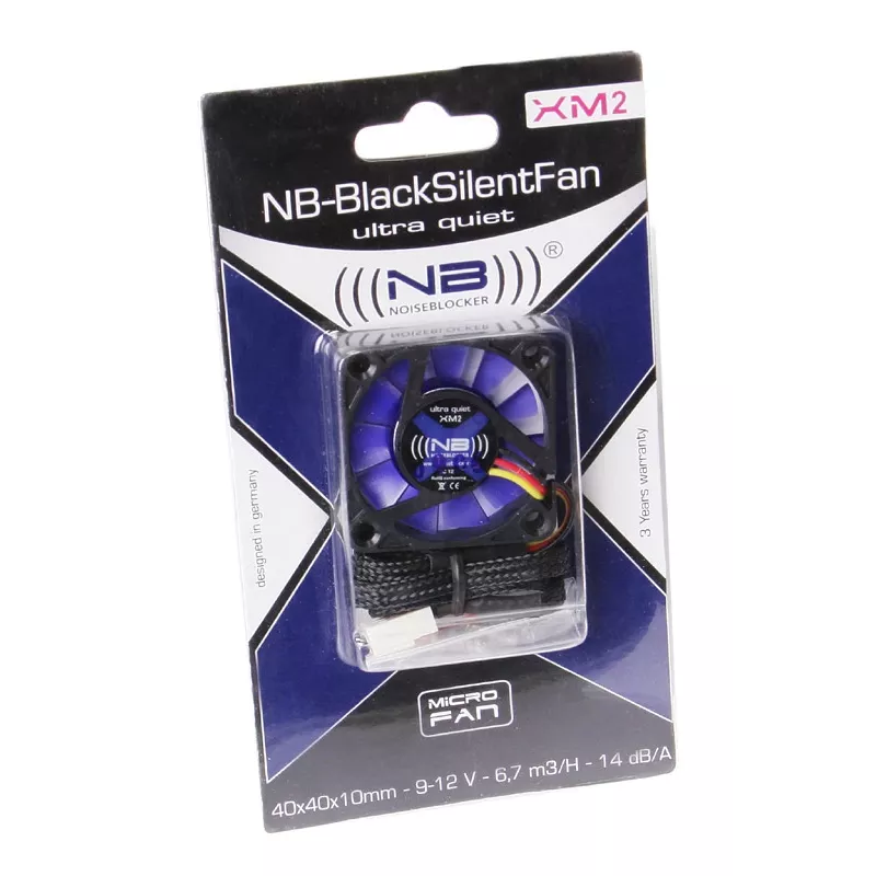 NOISEBLOCKER BlackSilentFan XM-2 40mm Melns