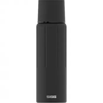 Vakuuma termoss Sigg IBT Obsidian 1,1 L — nerūsējošais tērauds, melns, Ø 8,7 cm, H 293 mm