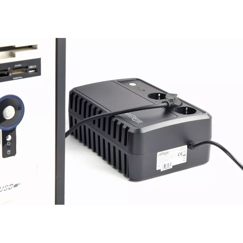 Gembird EG-UPS-3SDT1000-01 nepārtrauktās barošanas avots (UPS) Line-Interactive 1 kVA 600 W 3 AC kontaktligzdas