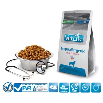 FARMINA Vet Life Hypoallergenic Cūkgaļa un Kartupeļi - sausā suņu barība - 2 kg