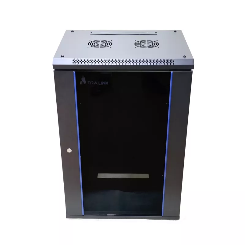 Pie sienas montējams Extralink Rackmount skapis 15U 600x600 Melns