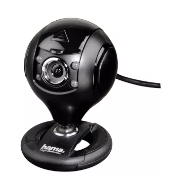 Hama 00053950 tīmekļa kamera 1.3 MP 1280 x 1024 pikseļi USB 2.0 Melna