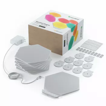 Nanoleaf HEXAGON SMARTER KIT LED gaismas paneļi Balti 7 gab.