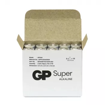 AAA sārma baterijas GP Battery SUPER 1,5V — 10 iepakojumā