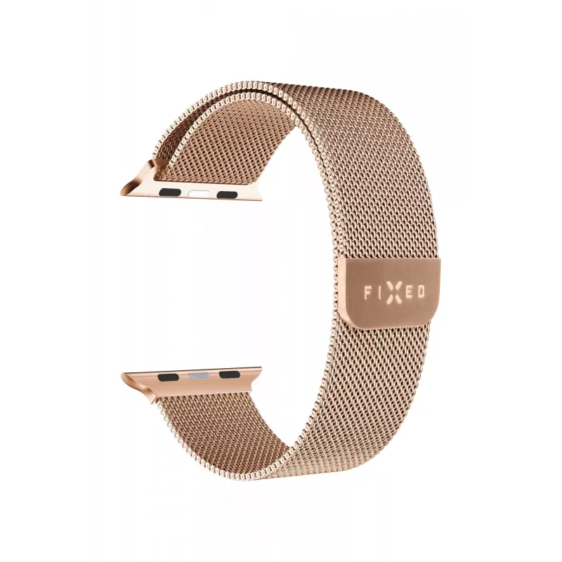 Siksniņa no sieta FIXED FIXMEST-436-RG Apple Watch 38/40/41mm rozā zeltā