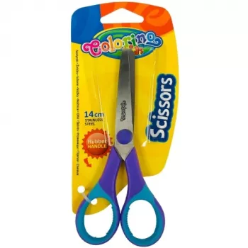 Šķēres Colorino 38553PTR bērniem, 13.5 cm asmens, gumijas rokturis