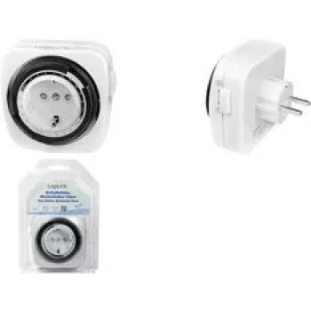 Logilink Taimera Slēdzis, mehānisks, 230V AC, 50Hz, 16(2)A, 3680W (ET0011)