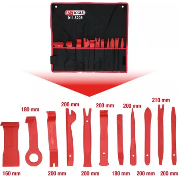 Plastmasas ķīļu komplekts ks tools MASTER 11 gab. 911.8205