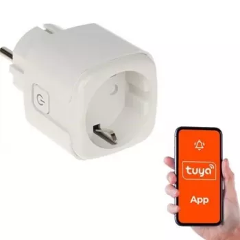 Viedā kontaktligzda GENWAY ATLO-P1-TUYA — Wi‑Fi viedā rozete, tālvadība caur Tuya, viena ligzda