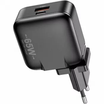 Lādētājs GaN 65W USB+USB-C EU+US