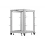 Atvērtais statīvs 19 inch 15U 600x600-1100 pelēks
