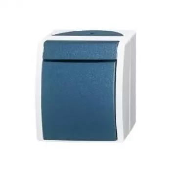 Busch-Jaeger Starpposma Slēdzis Ocean Virsmas Montāžas Zili-Zaļš 2601/7 W-53