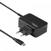 Akyga AK-ND-82 USB-C GaN klēpjdatora barošanas adapteris 90 W, PD 3.0, 5–20 V, 1,8 m kabelis, melns
